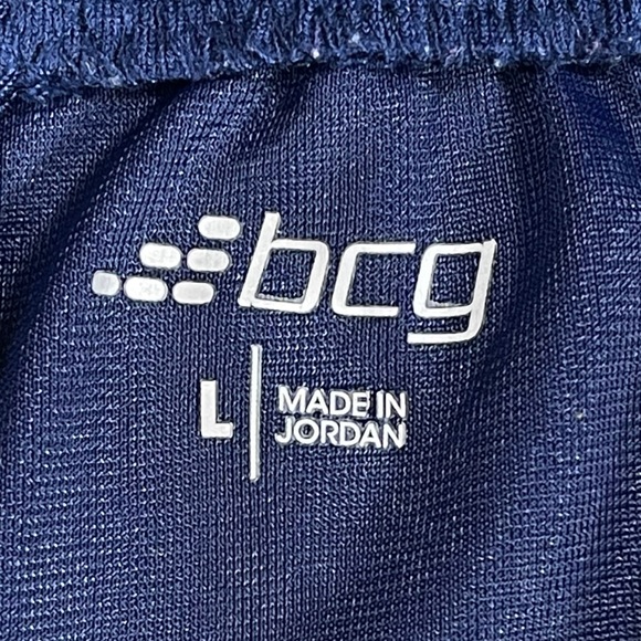 Bcg large navy blue jersey/basketball mesh shorts with drawstring EUC - Picture 8 of 9